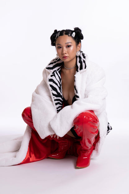 Cappotto in pelliccia ecologica